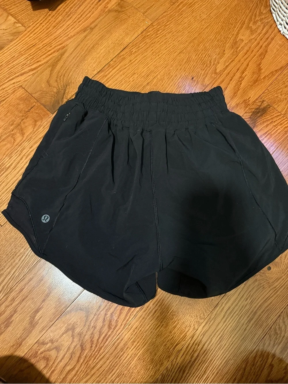 lululemon athletica Black Women's Athletic Shorts with Reflective Trim